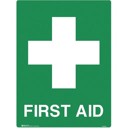 First Aid Sign Poly