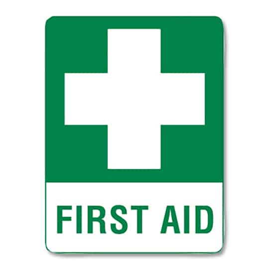 First Aid Sign, a critical part of workplace health and safety requirements