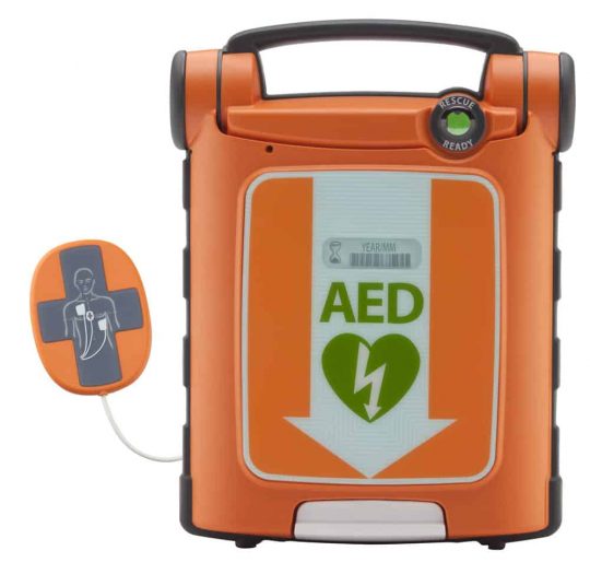 The Powerheart G5 easy-to-use AED G5. Medical Rescue tool for sudden cardiac arrest. Real-time CPR feedback, fully automatic shock delivery.